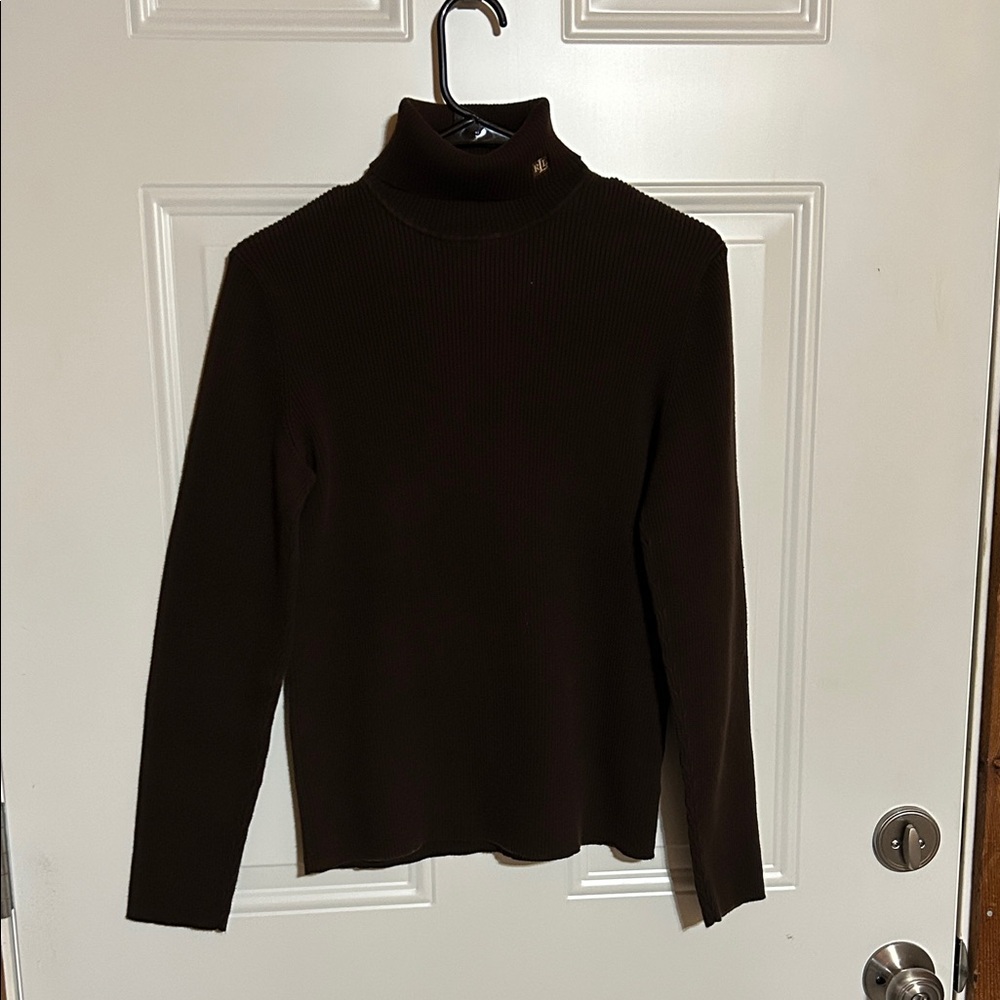 Ralph Lauren Rich Brown Cotton Sweater